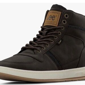 Lee Brown and Gray High-Top Sneakers  NWT